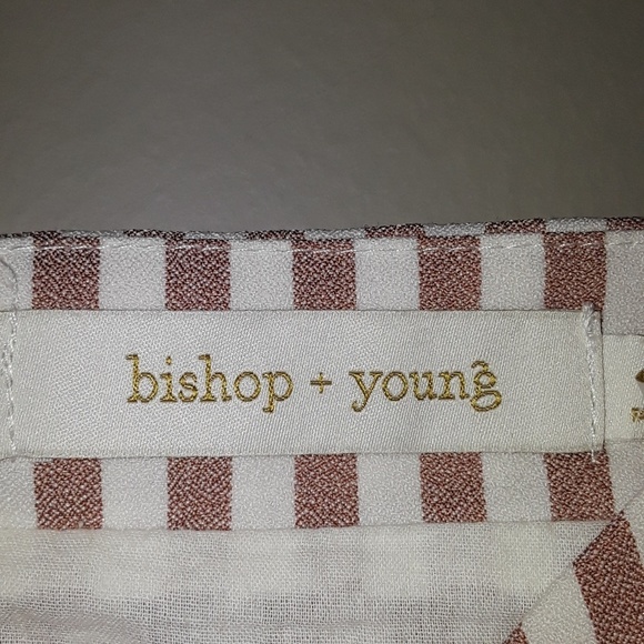Bishop + Young striped button down crop top - Picture 3 of 8